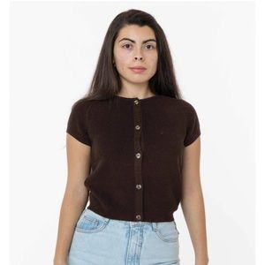 NWT Los Angeles Apparel Short Sleeve Cardigan